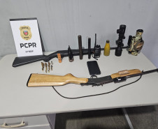 PCPR e PMPR prendem homem em flagrante pela caça de animais silvestres e porte de arma de fogo em Cianorte 