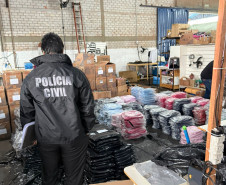PCPR apreende mais de 20 mil produtos falsificados e prende três homens em São Sebastião da Amoreira