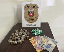 PCPR prende mulher por tráfico de drogas e apreende drogas em Umuarama