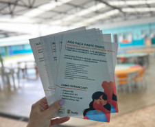 PCPR dá palestra sobre o maio laranja em escola em União da Vitória