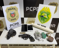 PCPR e PMPR prendem dois homens em flagrante durante operação em Pérola