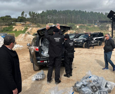 PCPR incinera maior carga de cocaína já apreendida em Curitiba 