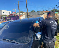PCPR localiza e recupera veículos que haviam sido roubados em Castro 