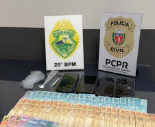 PCPR e PMPR prendem dois homens em flagrante durante operação em Pérola