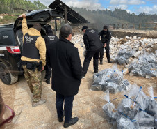 PCPR incinera maior carga de cocaína já apreendida em Curitiba 