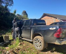 PCPR localiza e recupera veículos que haviam sido roubados em Castro 