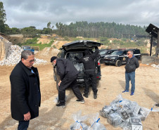 PCPR incinera maior carga de cocaína já apreendida em Curitiba 