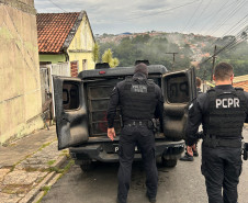 PCPR prende três pessoas em operação contra o tráfico de drogas e tentativa de homicídio em Telêmaco Borba