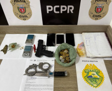 PCPR e PMPR prendem três pessoas durante operação contra o tráfico de drogas em Pitanga
