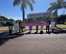 PCPR marca presença na Caminhada do Meio-Dia contra o feminicídio 