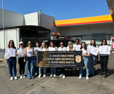 PCPR marca presença na Caminhada do Meio-Dia contra o feminicídio 