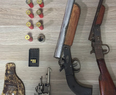PCPR prende homem em flagrante por posse ilegal de arma de fogo em Pitanga