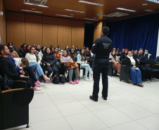 PCPR participa de uma roda de conversa com estudantes da SENAC em Francisco Beltrão