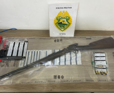 PCPR e PMPR prendem dois homens por posse ilegal de arma de fogo em Pitanga