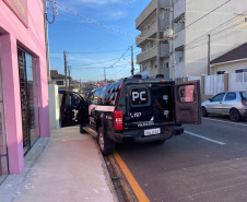 PCPR prende homem por tráfico de drogas, posse irregular de arma de fogo e ameaça contra a mulher em Carambeí