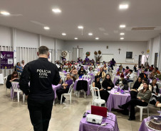 PCPR e PMPR participam de evento em alusão ao Agosto Lilás em Engenheiro Beltrão 