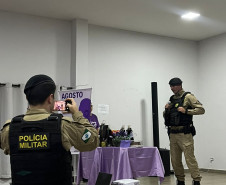 PCPR e PMPR participam de evento em alusão ao Agosto Lilás em Engenheiro Beltrão 