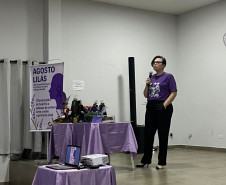 PCPR e PMPR participam de evento em alusão ao Agosto Lilás em Engenheiro Beltrão 