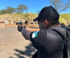 PCPR realiza treinamento de tiro em Mamborê