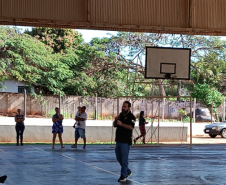 PCPR realiza palestra relacionado ao Agosto Lilás em escola municipal em Cidade Gaúcha
