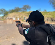 PCPR realiza treinamento de tiro em Mamborê