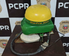 PCPR prende duas pessoas por receptação e recupera equipamento agrícola em Ponta Grossa