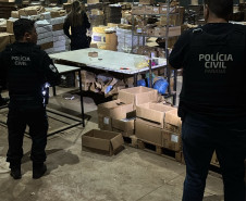 PCPR apreende diversos itens no âmbito da Operação SINERGIA III em Maringá e Sarandi