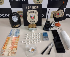 PCPR e GCM prendem duas pessoas em flagrante e apreende entorpecente em Ponta Grossa