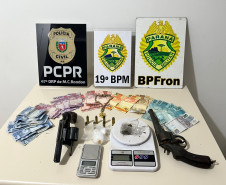PCPR e PMPR prendem homem por tráfico de drogas, posse ilegal de arma de fogo e fraude processual em Marechal Cândido Rondon