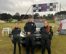 PCPR realiza segurança durante a corrida do combate a violência da mulher em Bocaiúva do Sul