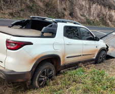 PCPR recupera caminhonete roubada em Carambeí e prende suspeito em flagrante em Jacarezinho