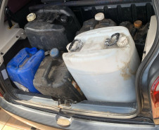 PCPR prende homem em flagrante por furtar 109 litros de combustível em Curitiba