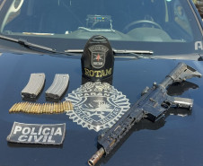 PCPR, PMPR e GCM apreendem fuzil durante ação em Arapongas 