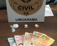PCPR prende homem em flagrante por tráfico de drogas em Umuarama