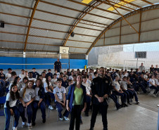PCPR realiza palestra em Colégio Cívico-Militar de Palmeira