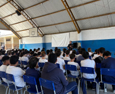 PCPR realiza palestra em Colégio Cívico-Militar de Palmeira