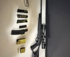 PCPR apreende armas de fogo durante investigação de violência doméstica em Nova Londrina 