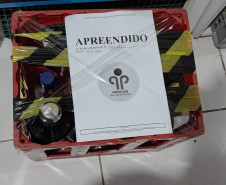 PCPR realiza operação de fiscalização de bebidas com indícios de falsificação em São José dos Pinhais
