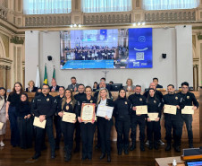 PCPR é homenageada na Câmara Municipal pelo trabalho da Delegacia da Mulher de Curitiba