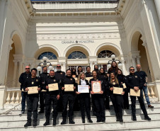 PCPR é homenageada na Câmara Municipal pelo trabalho da Delegacia da Mulher de Curitiba