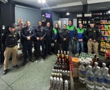 PCPR realizam fiscalização em sete distribuidoras de bebidas em Curitiba