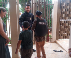 PCPR realiza sonho de menino com visita especial em Iretama