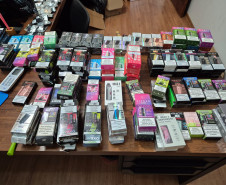 PCPR realiza operação prende homem em flagrante e apreende cigarros eletrônicos, anabolizantes e medicamentos controlados em Mandaguari