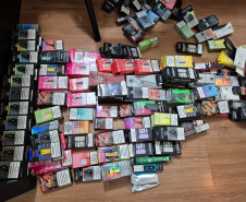 PCPR realiza operação prende homem em flagrante e apreende cigarros eletrônicos, anabolizantes e medicamentos controlados em Mandaguari