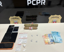 PCPR e GCM prende casal durante operação contra o tráfico de drogas em Arapoti