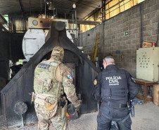 PCPR e PMPR incineram mais de uma tonelada de cocaína em Curitiba e Araucária