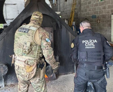 PCPR e PMPR incineram mais de uma tonelada de cocaína em Curitiba e Araucária