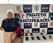 PCPR realizou a devolução de aparelhos celulares furtados em São Mateus do Sul