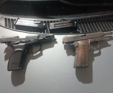 PCPR e PMPR prendem três homens e apreendem armas, munições e drogas em Cascavel