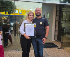 Servidora da PCPR recebe menção honrosa em Câmara de Vereadores de Rolândia